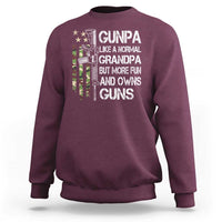 Gunpa Sweatshirt Guns Grandpa More Fun Camo American Flag USA Camouflage