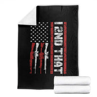 Vintage USA Flag 2nd Amendment Throw Blanket Pro Gun Lovers - Wonder Print Shop