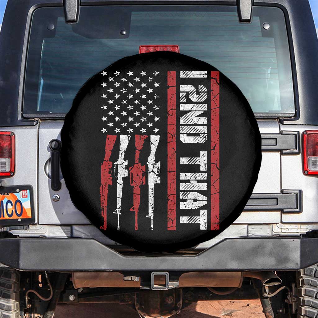 Vintage USA Flag 2nd Amendment Spare Tire Cover Pro Gun Lovers - Wonder Print Shop