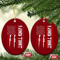 Vintage USA Flag 2nd Amendment Ceramic Ornament Pro Gun Lovers - Wonder Print Shop