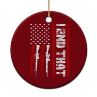 Vintage USA Flag 2nd Amendment Ceramic Ornament Pro Gun Lovers - Wonder Print Shop