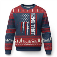 Vintage USA Flag 2nd Amendment Ugly Christmas Sweater Pro Gun Lovers - Wonder Print Shop