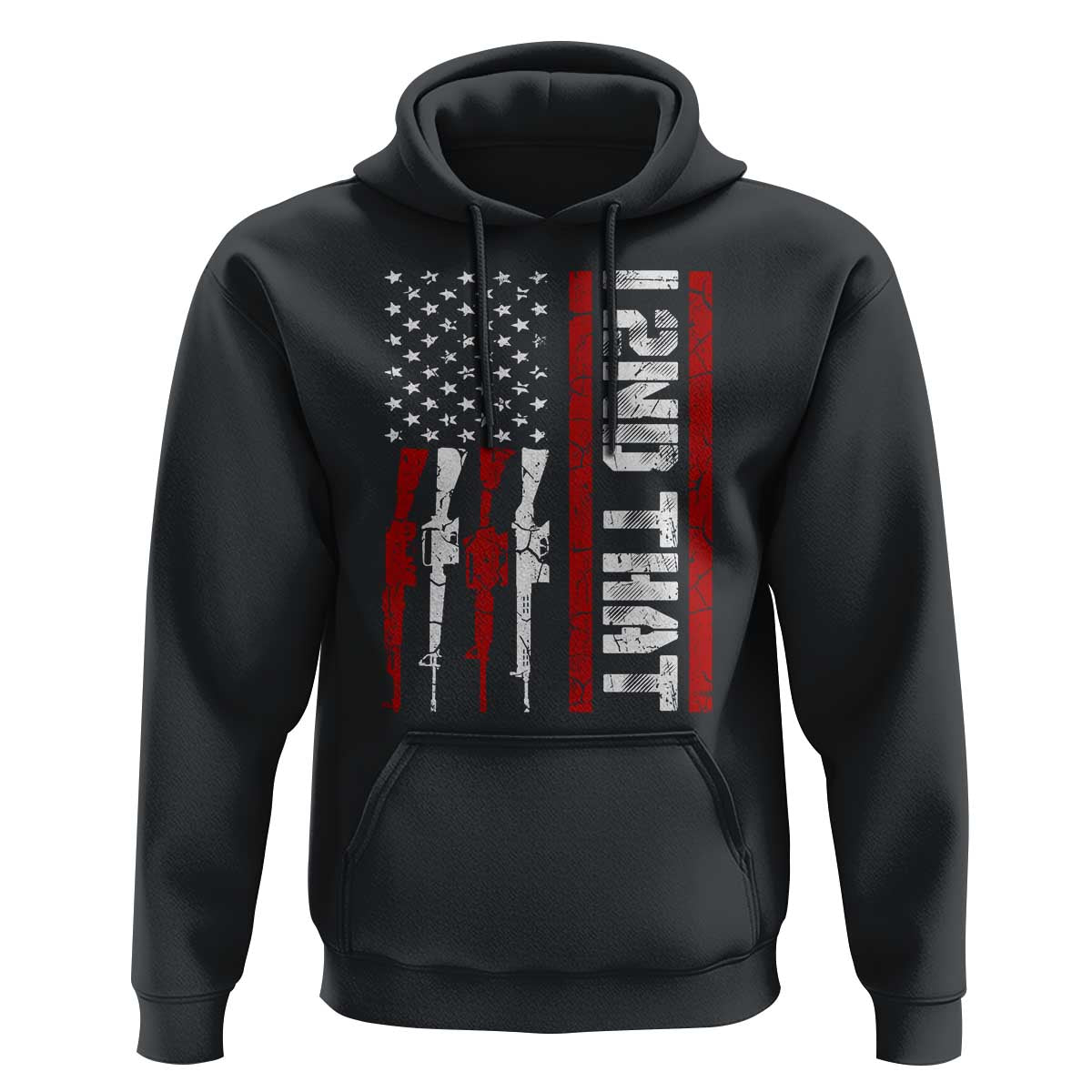 Vintage USA Flag 2nd Amendment Hoodie Pro Gun Lovers - Wonder Print Shop