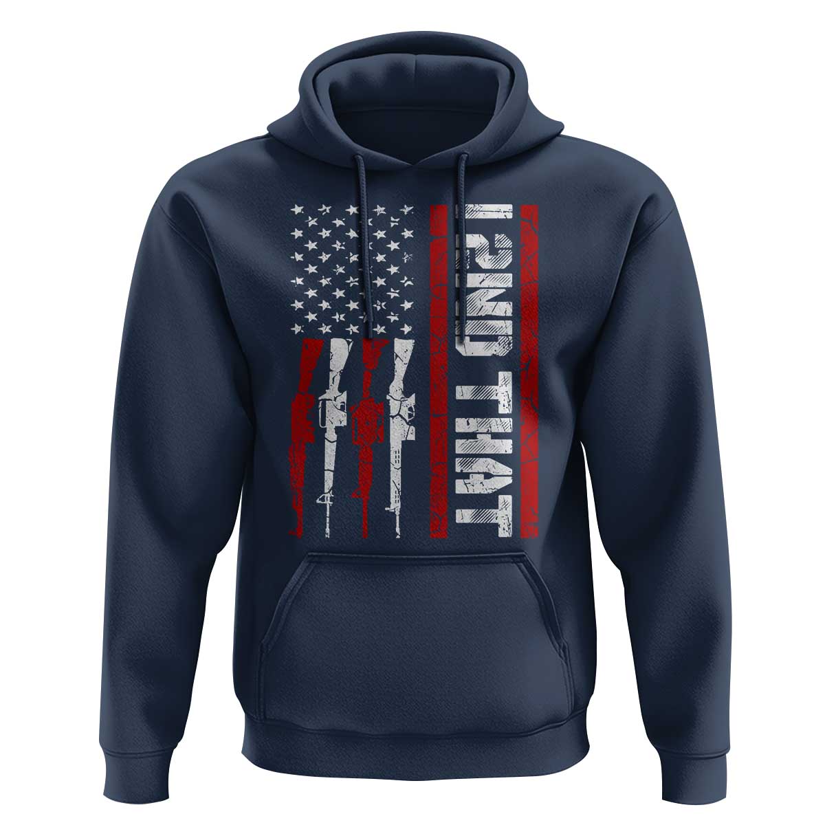 Vintage USA Flag 2nd Amendment Hoodie Pro Gun Lovers - Wonder Print Shop