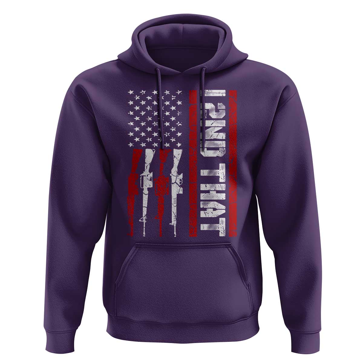Vintage USA Flag 2nd Amendment Hoodie Pro Gun Lovers - Wonder Print Shop