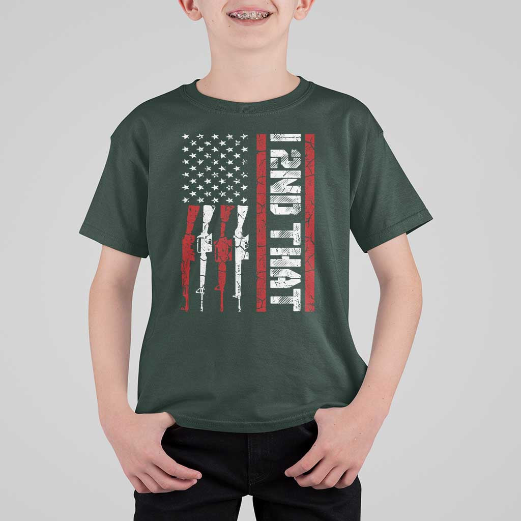 Vintage USA Flag 2nd Amendment T Shirt For Kid Pro Gun Lovers - Wonder Print Shop
