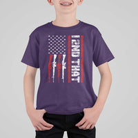Vintage USA Flag 2nd Amendment T Shirt For Kid Pro Gun Lovers - Wonder Print Shop