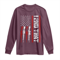 Vintage USA Flag 2nd Amendment Long Sleeve Shirt Pro Gun Lovers - Wonder Print Shop