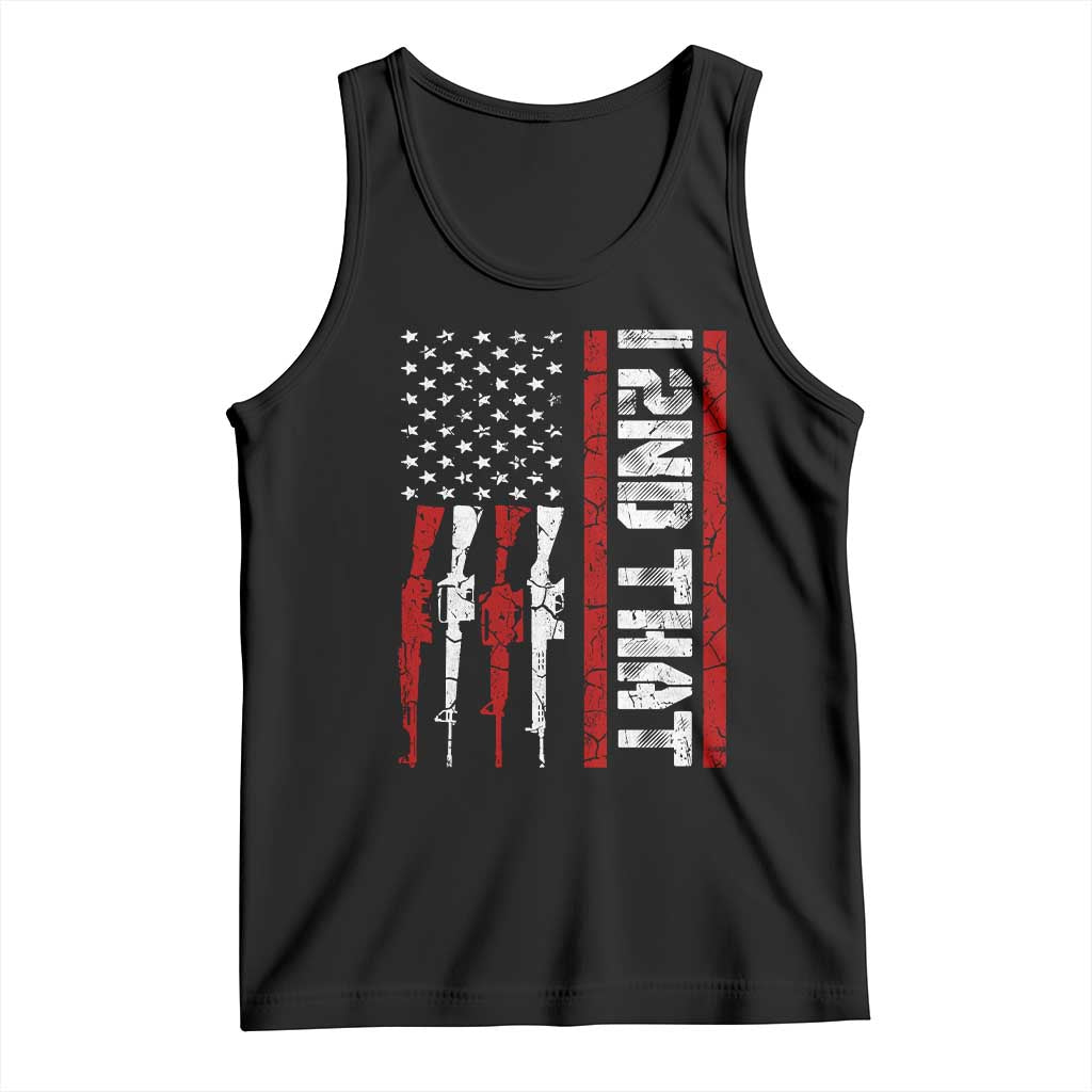 Vintage USA Flag 2nd Amendment Tank Top Pro Gun Lovers - Wonder Print Shop