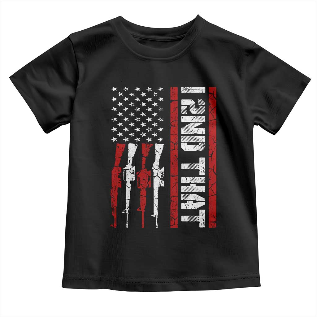 Vintage USA Flag 2nd Amendment Toddler T Shirt Pro Gun Lovers - Wonder Print Shop