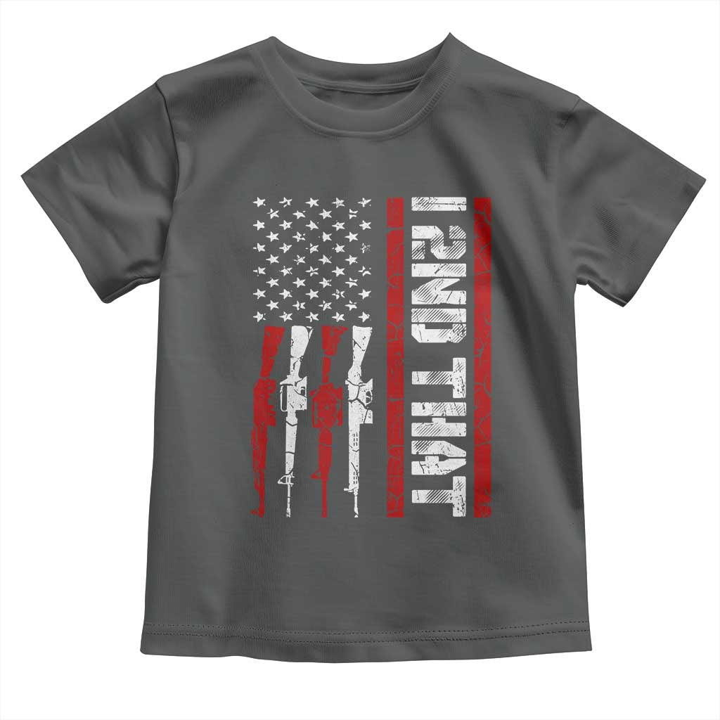 Vintage USA Flag 2nd Amendment Toddler T Shirt Pro Gun Lovers - Wonder Print Shop