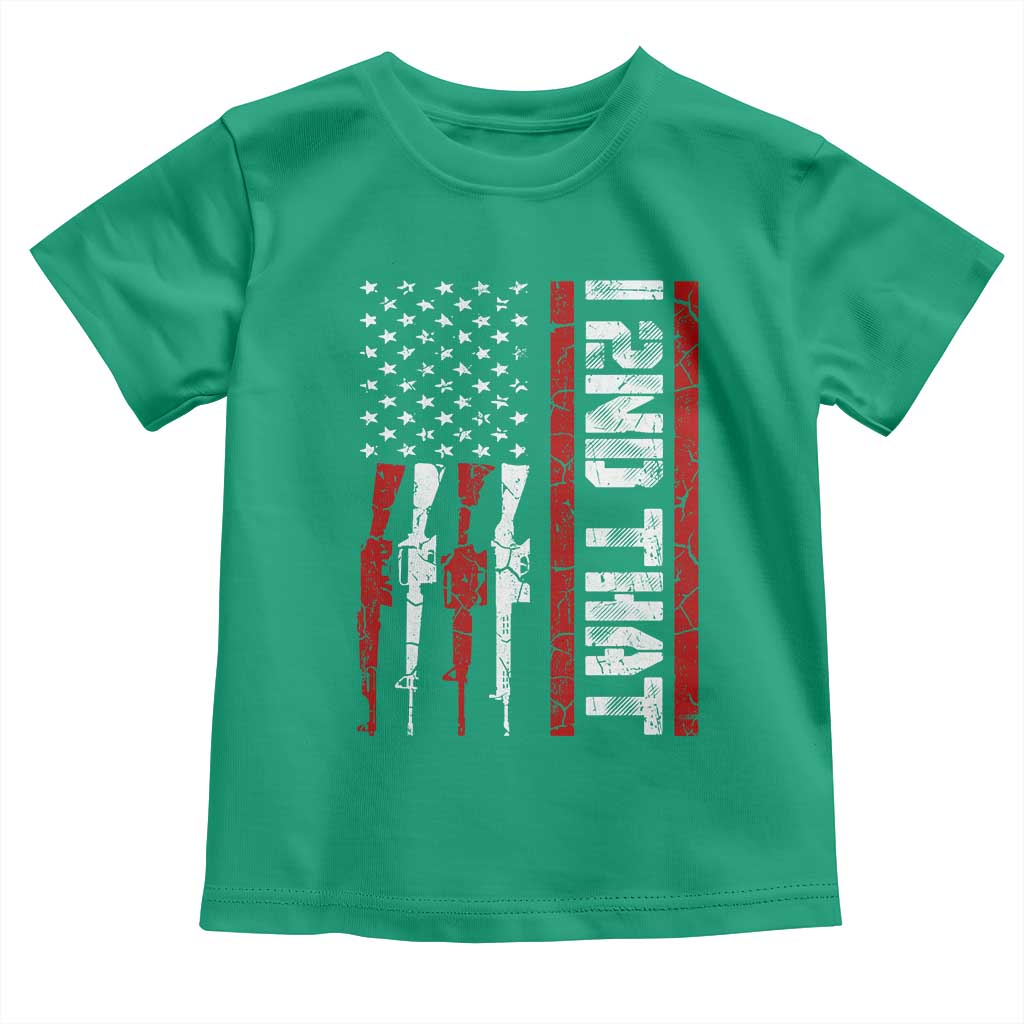 Vintage USA Flag 2nd Amendment Toddler T Shirt Pro Gun Lovers - Wonder Print Shop
