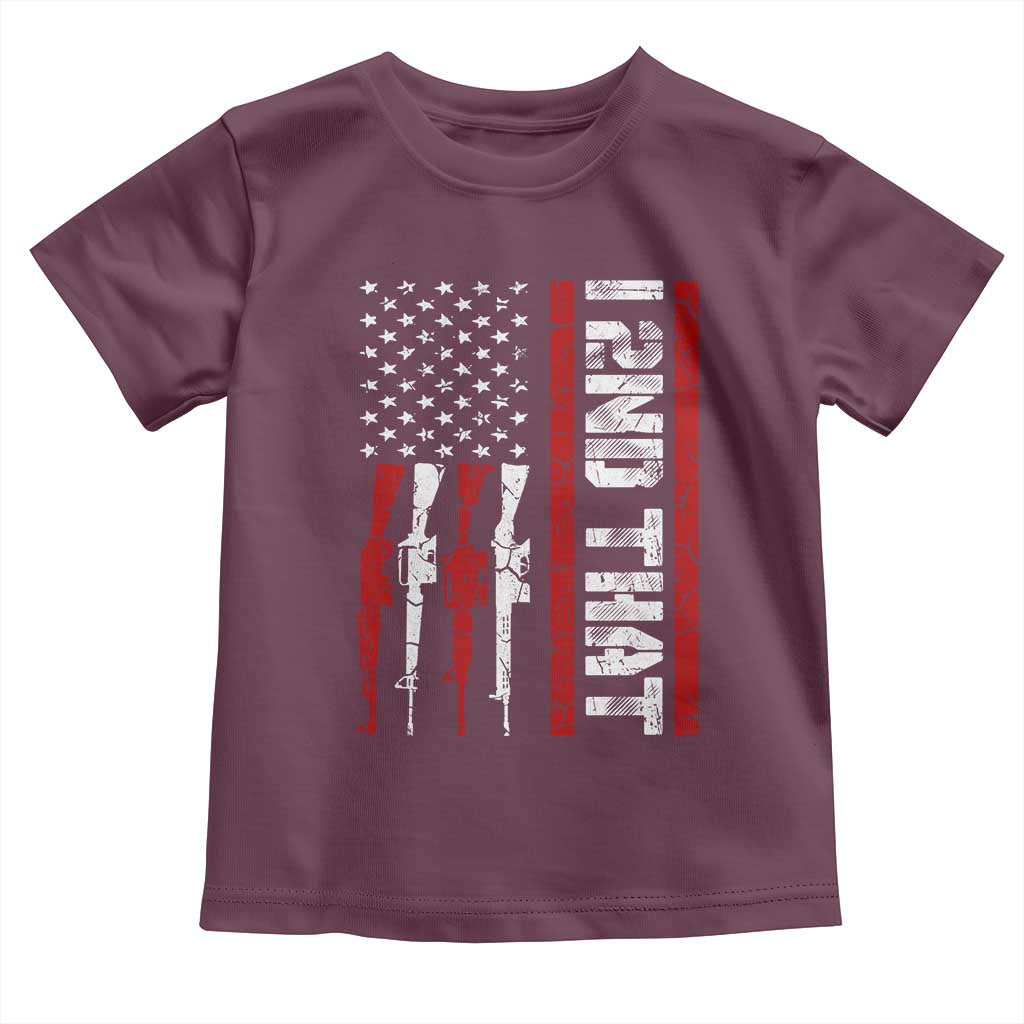Vintage USA Flag 2nd Amendment Toddler T Shirt Pro Gun Lovers - Wonder Print Shop