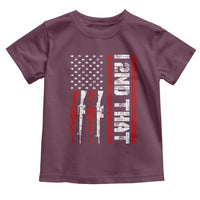 Vintage USA Flag 2nd Amendment Toddler T Shirt Pro Gun Lovers - Wonder Print Shop