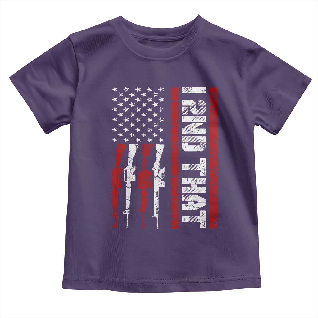Vintage USA Flag 2nd Amendment Toddler T Shirt Pro Gun Lovers - Wonder Print Shop