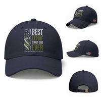 Best Effin’ Bonus Dad Ever Baseball Cap Step Dad Gun American Flag