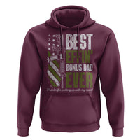 Best Effin’ Bonus Dad Ever Hoodie Step Dad Gun American Flag