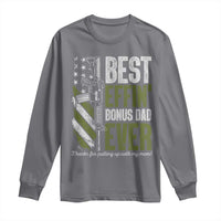 Best Effin’ Bonus Dad Ever Long Sleeve Shirt Step Dad Gun American Flag