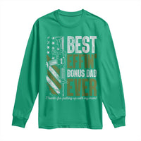 Best Effin’ Bonus Dad Ever Long Sleeve Shirt Step Dad Gun American Flag