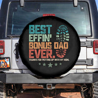 Funny Step Dad Spare Tire Cover Best Effin’ Bonus Dad Ever Retro