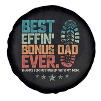Funny Step Dad Spare Tire Cover Best Effin’ Bonus Dad Ever Retro