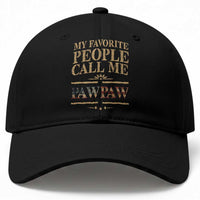 Funny Grandpa Baseball Cap My Favorite People Call Me Pop Pop Retro American Flag