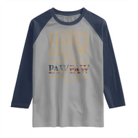 Funny Grandpa Raglan Shirt My Favorite People Call Me Pop Pop Retro American Flag
