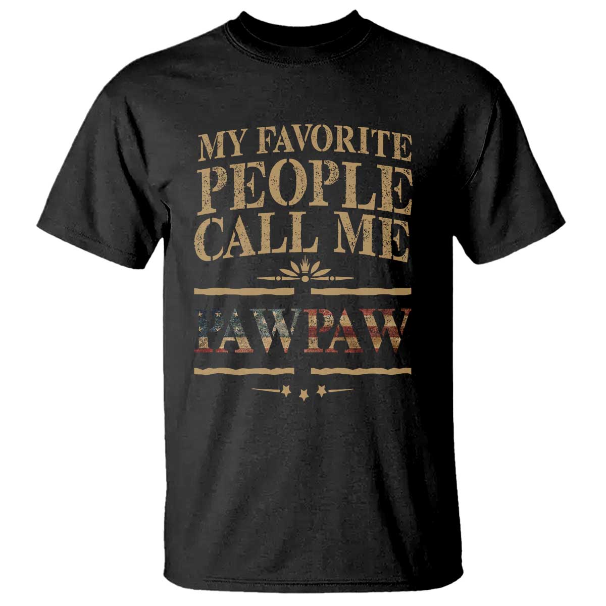 Funny Grandpa T Shirt My Favorite People Call Me Pop Pop Retro American Flag