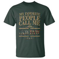 Funny Grandpa T Shirt My Favorite People Call Me Pop Pop Retro American Flag