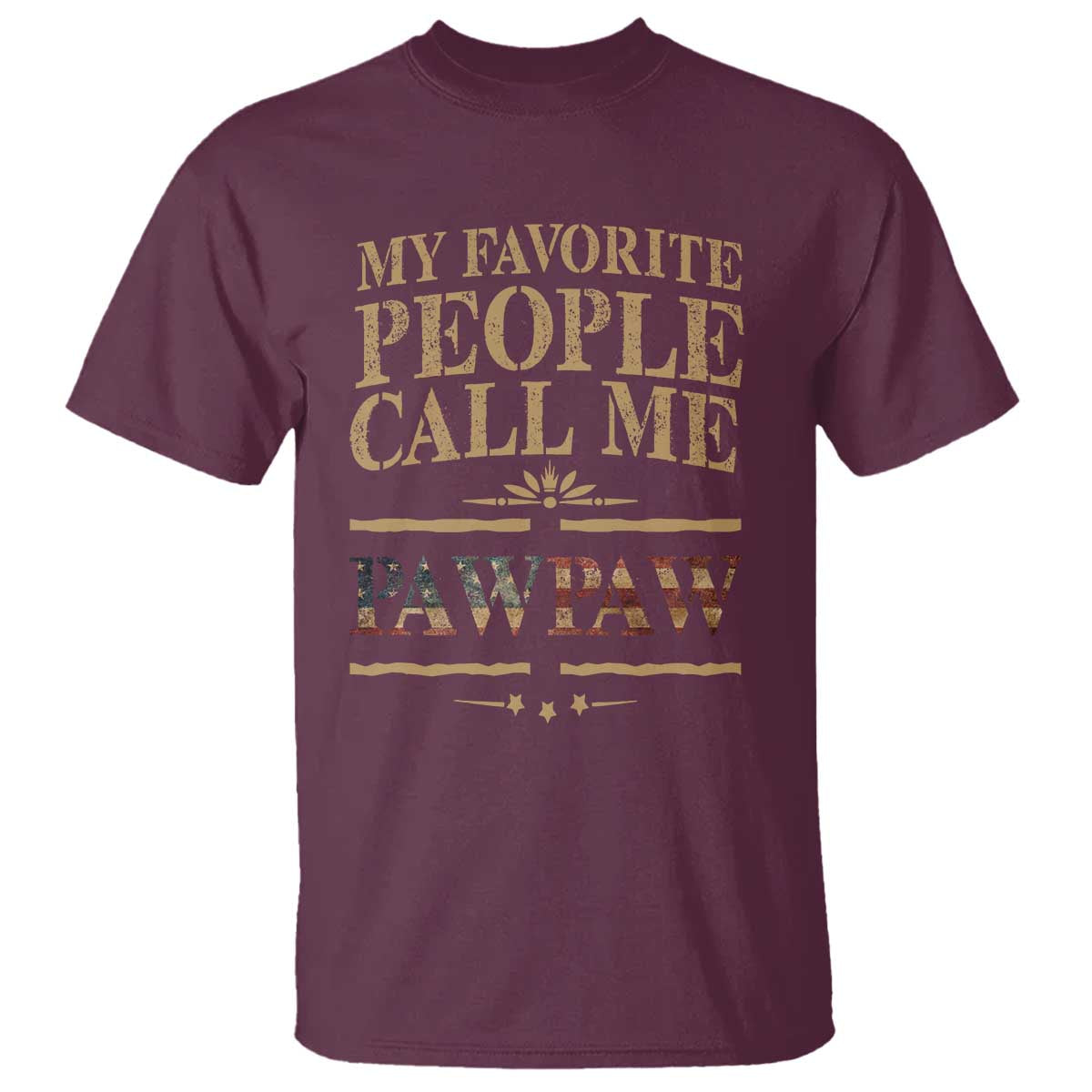Funny Grandpa T Shirt My Favorite People Call Me Pop Pop Retro American Flag