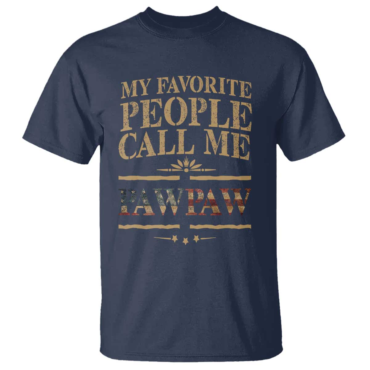 Funny Grandpa T Shirt My Favorite People Call Me Pop Pop Retro American Flag