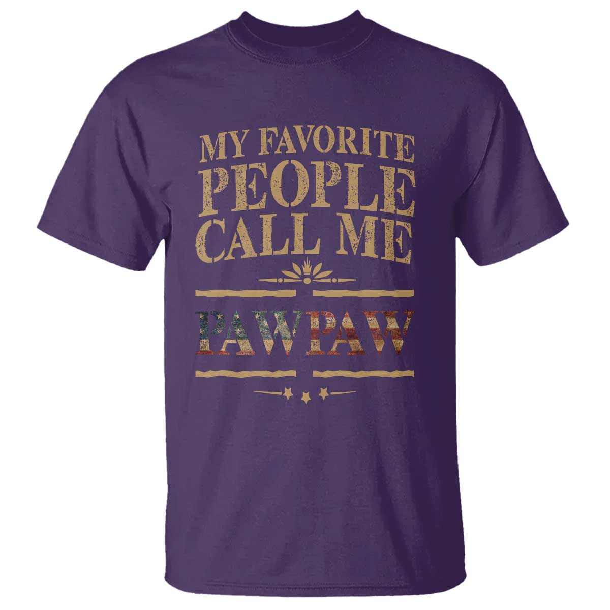 Funny Grandpa T Shirt My Favorite People Call Me Pop Pop Retro American Flag