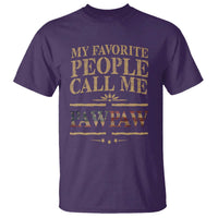 Funny Grandpa T Shirt My Favorite People Call Me Pop Pop Retro American Flag