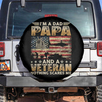 Funny Veteran Dad Spare Tire Cover Funny Military Veteran USA Flag - Wonder Print Shop