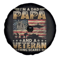 Funny Veteran Dad Spare Tire Cover Funny Military Veteran USA Flag - Wonder Print Shop