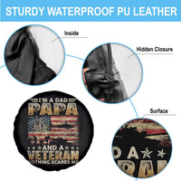 Funny Veteran Dad Spare Tire Cover Funny Military Veteran USA Flag - Wonder Print Shop