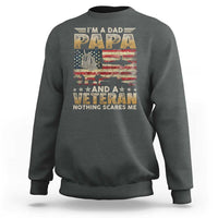 Funny Veteran Dad Sweatshirt Funny Military Veteran USA Flag - Wonder Print Shop