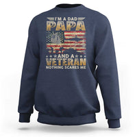 Funny Veteran Dad Sweatshirt Funny Military Veteran USA Flag - Wonder Print Shop