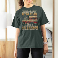Funny Veteran Dad T Shirt For Women Funny Military Veteran USA Flag - Wonder Print Shop