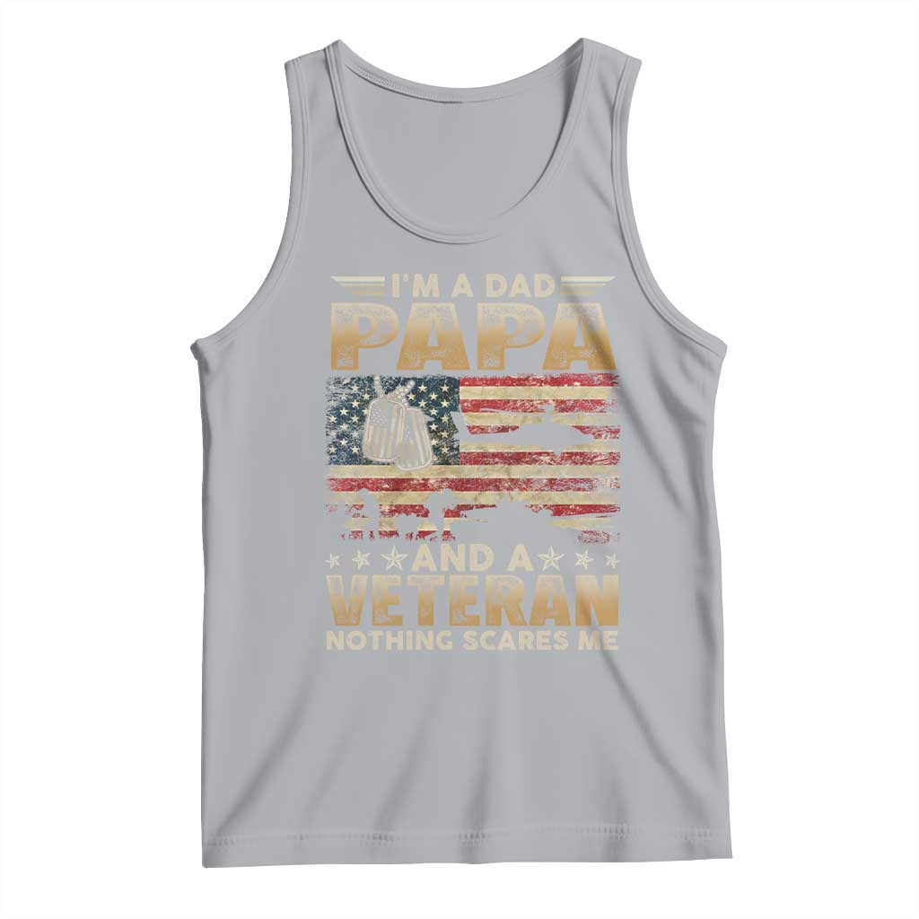 Funny Veteran Dad Tank Top Funny Military Veteran USA Flag - Wonder Print Shop