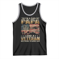 Funny Veteran Dad Tank Top Funny Military Veteran USA Flag - Wonder Print Shop