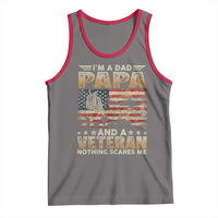 Funny Veteran Dad Tank Top Funny Military Veteran USA Flag - Wonder Print Shop