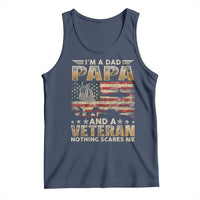 Funny Veteran Dad Tank Top Funny Military Veteran USA Flag - Wonder Print Shop