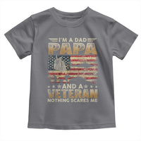 Funny Veteran Dad Toddler T Shirt Funny Military Veteran USA Flag - Wonder Print Shop