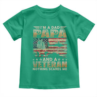 Funny Veteran Dad Toddler T Shirt Funny Military Veteran USA Flag - Wonder Print Shop