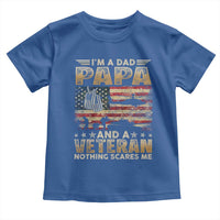 Funny Veteran Dad Toddler T Shirt Funny Military Veteran USA Flag - Wonder Print Shop