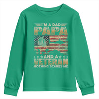 Funny Veteran Dad Youth Sweatshirt Funny Military Veteran USA Flag - Wonder Print Shop