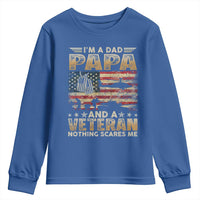 Funny Veteran Dad Youth Sweatshirt Funny Military Veteran USA Flag - Wonder Print Shop