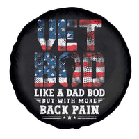 Vet Bod Spare Tire Cover Funny Military Veteran Dad Bod American Flag - Wonder Print Shop