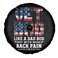 Vet Bod Spare Tire Cover Funny Military Veteran Dad Bod American Flag - Wonder Print Shop